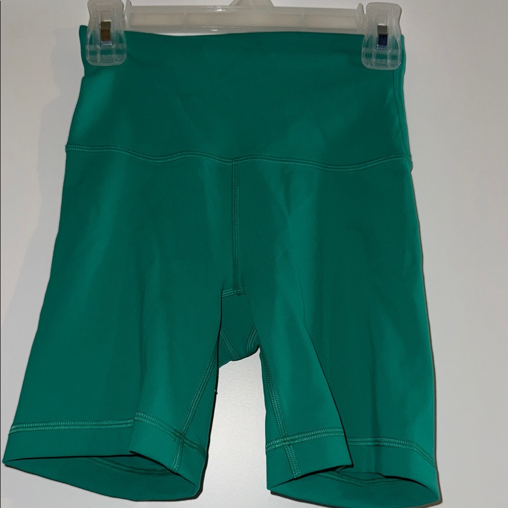 Lululemon Athletica Green Bike Shorts